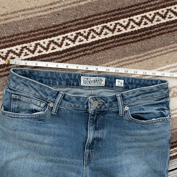 LUCKY BRAND LOLITA JEANS SZ 10/30 MEDIUM BLUE DENIM WASH MID RISE BOOTCUT - Picture 6 of 10